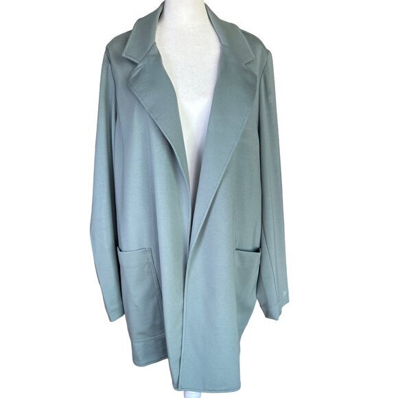 Athleta Eastbound Blazer Size 20 Minamilisitc Soft Green Travel Jacket #986273 N - Picture 1 of 10